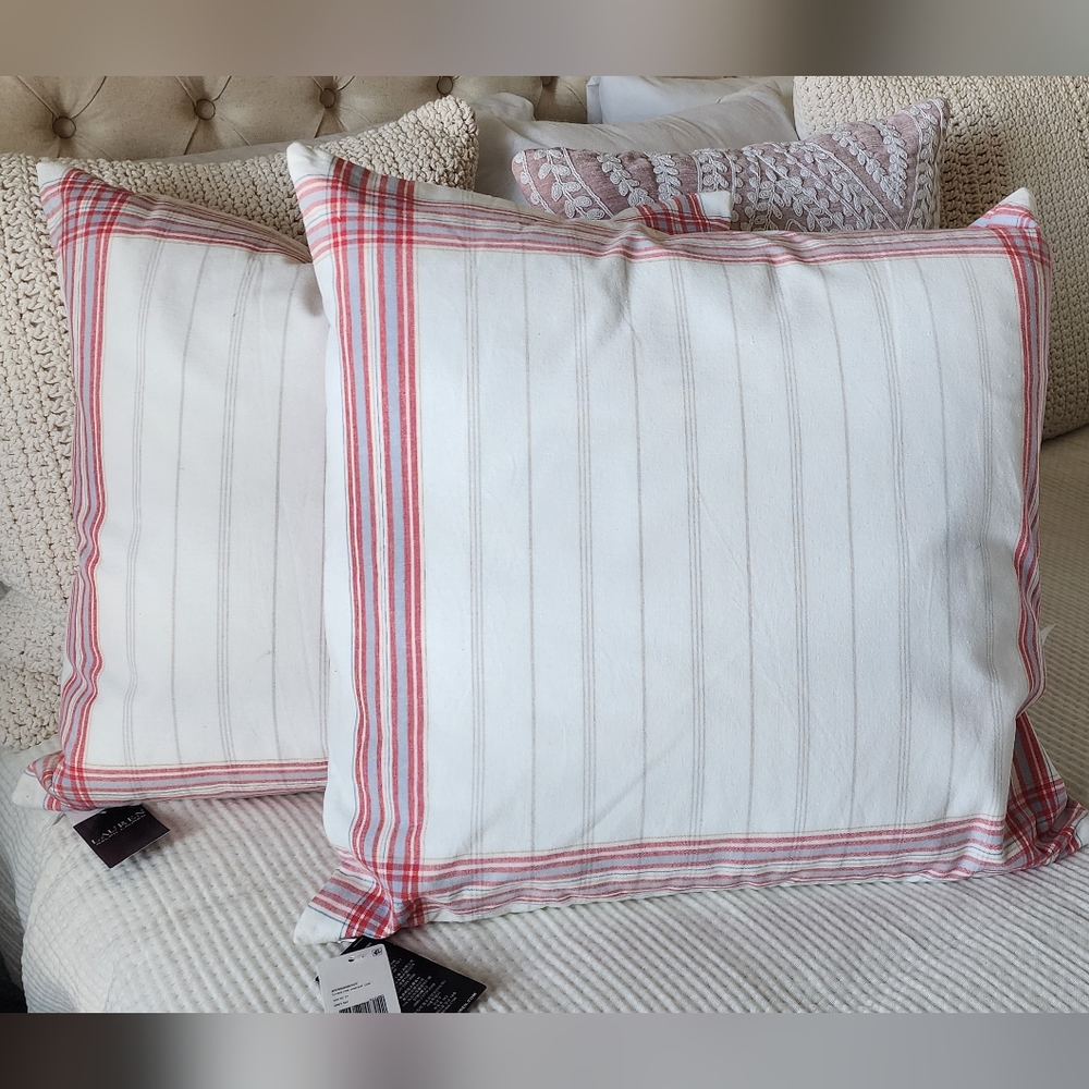 2 Ralph Lauren Carolyne Throw pillows